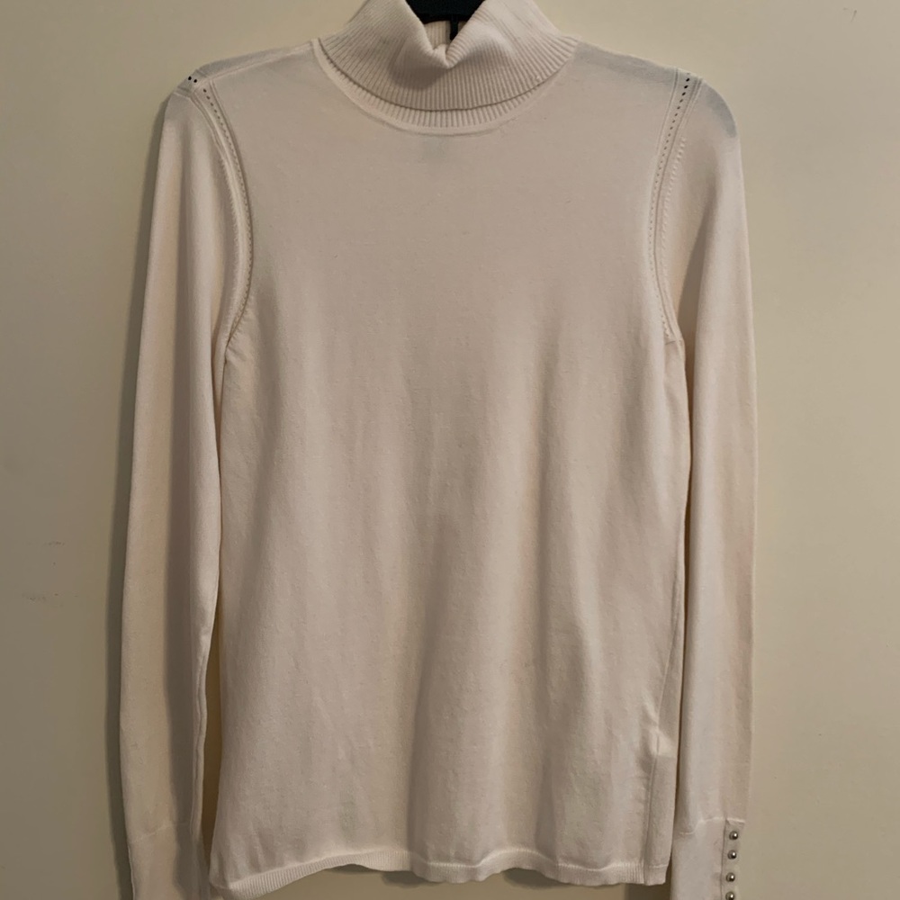 WHBM white turtleneck